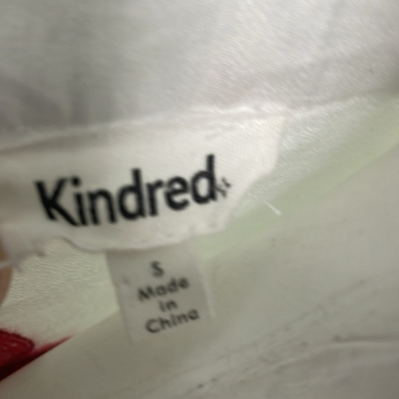 Kindred boho white button down embroidered blouse small - Picture 7 of 7